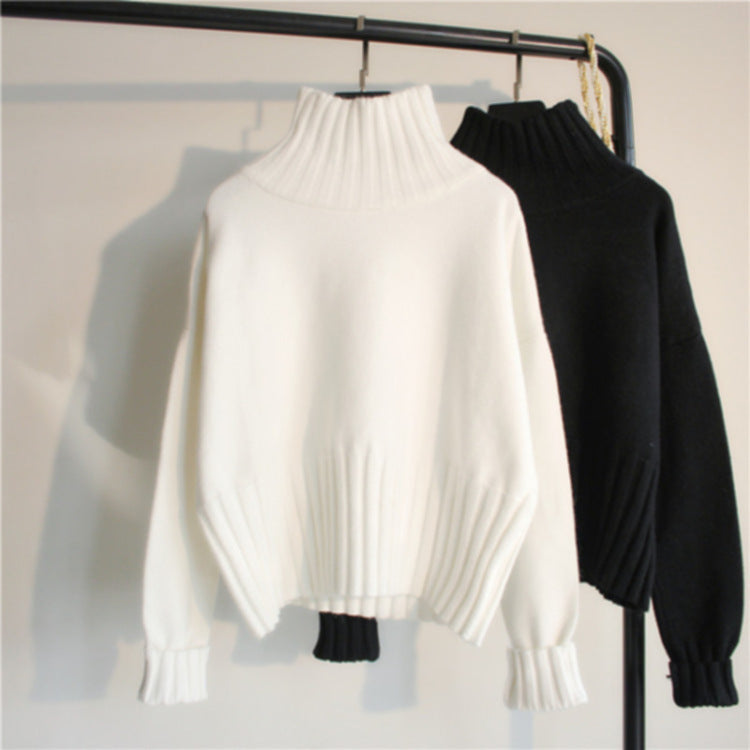 Women’s Sweet High Neck Pullover Sweater