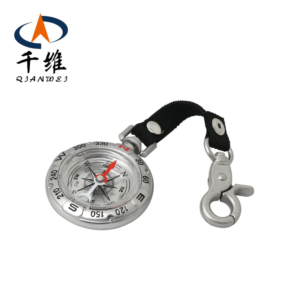 T49 Retro Compass Keychain – Zinc Alloy Outdoor Accessory