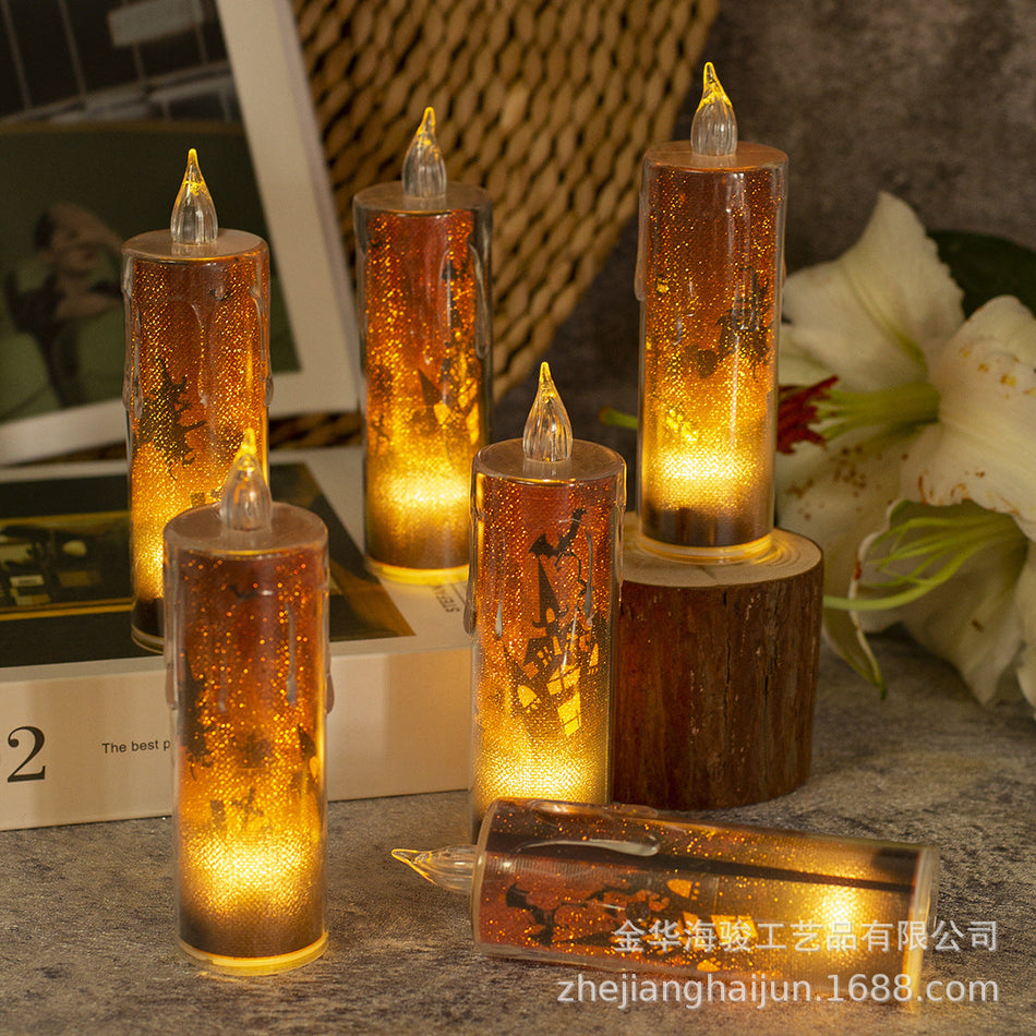 Transparent Crystal LED Candle – Decorative Home and Party Light