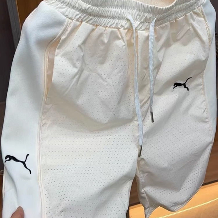 INSTOCK-Men’s Summer Ice Silk Quick-Drying Shorts Trendy Casual