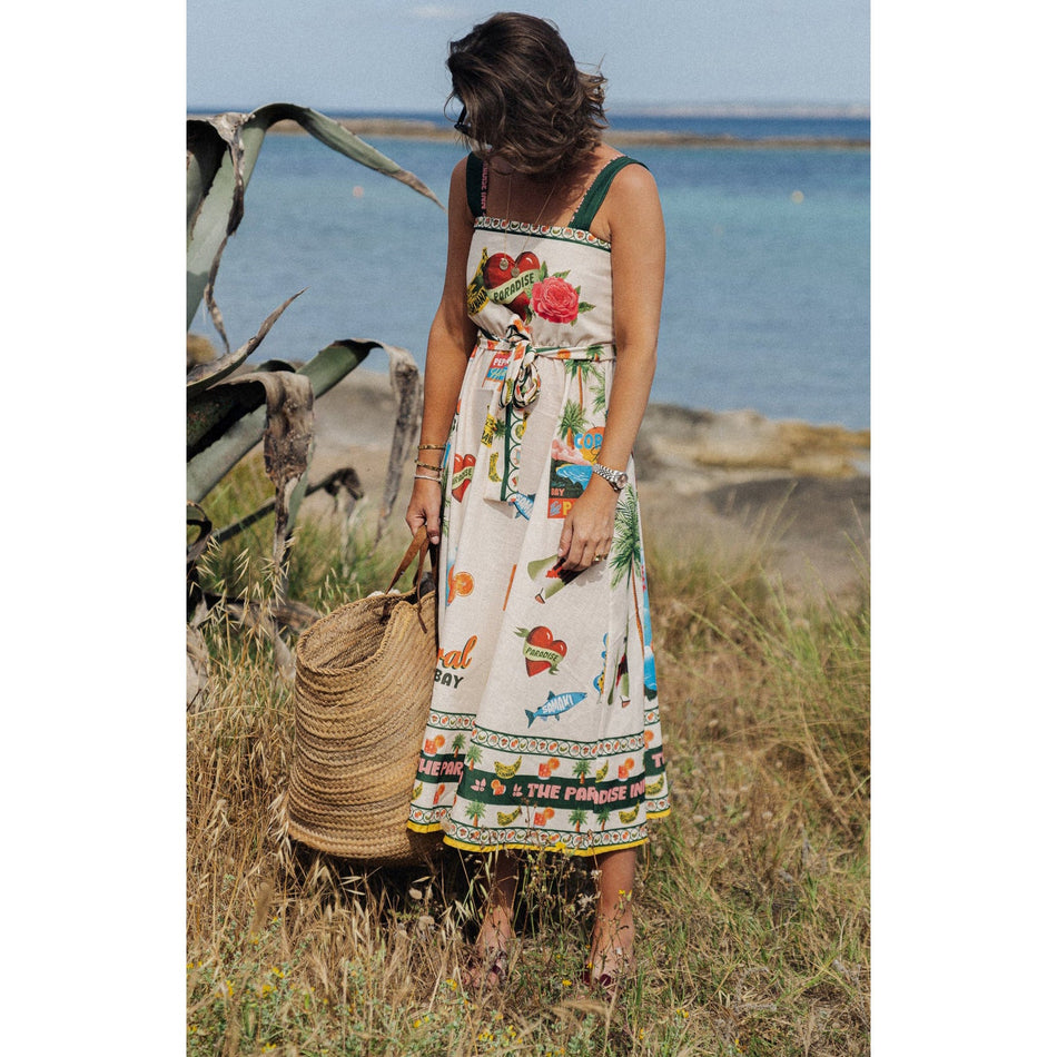 Floral Pleated Sling Dress - Trendy 2026 Summer Holiday Wear