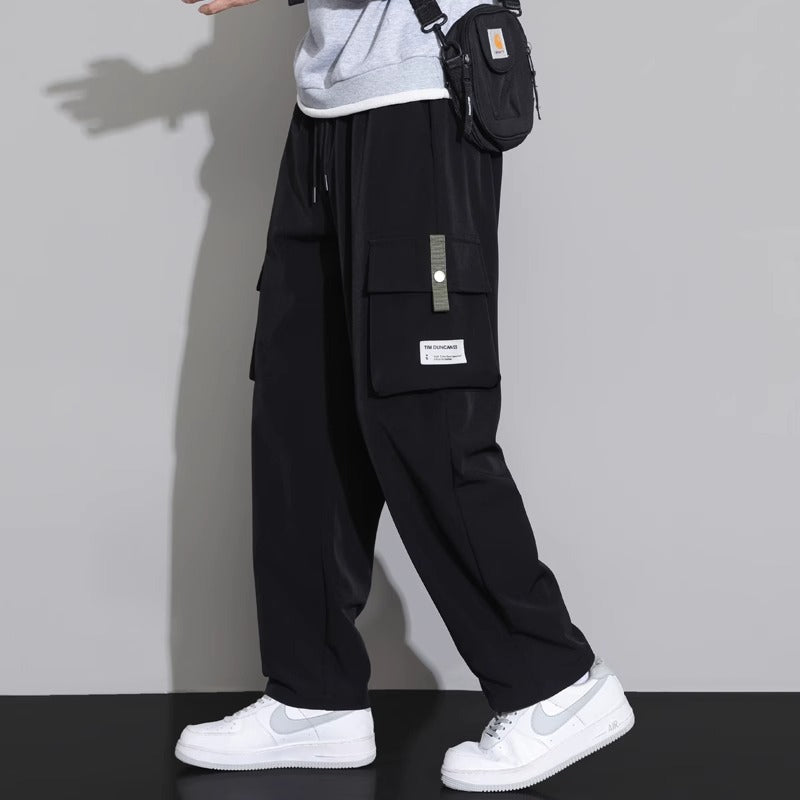 Men’s Japanese Loose Straight Overalls Plus Size