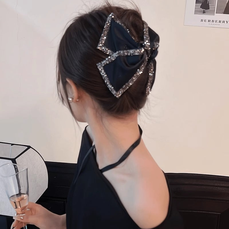 French Hepburn Style Shark Clip for Women  Elegant Hairpin