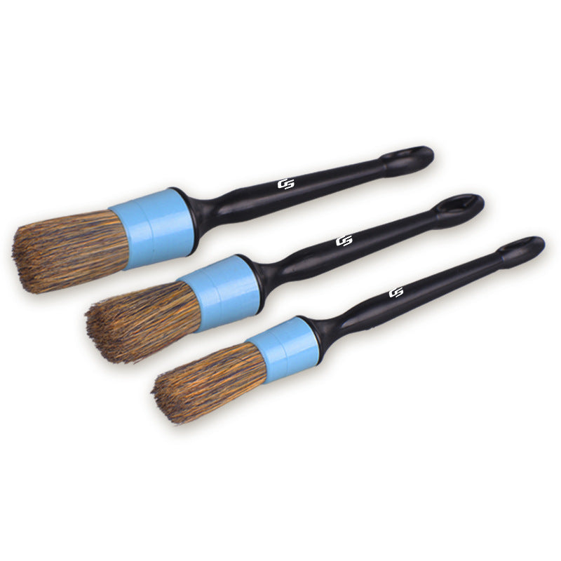 Car Detail Brush Set Soft Pig Bristle Air Outlet Dust Tool
