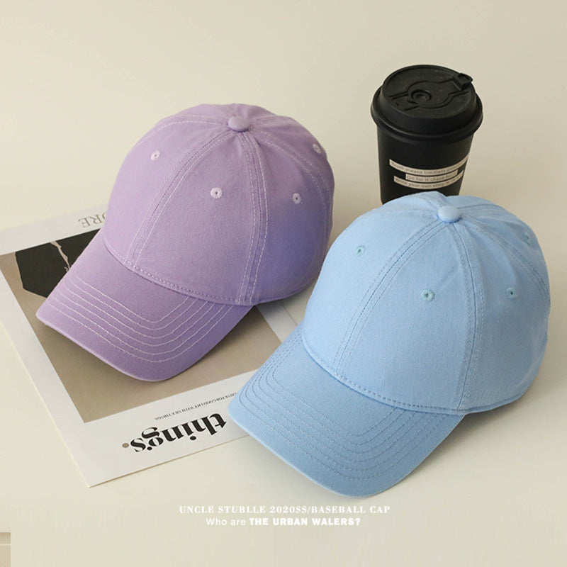 Soft Cotton Baseball Cap – Solid Color All-Season