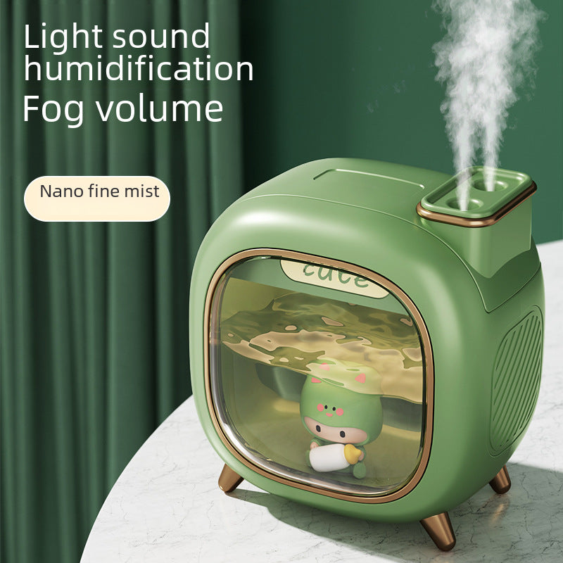 Cute Cat USB Humidifier – Silent Night Light & Large Spray