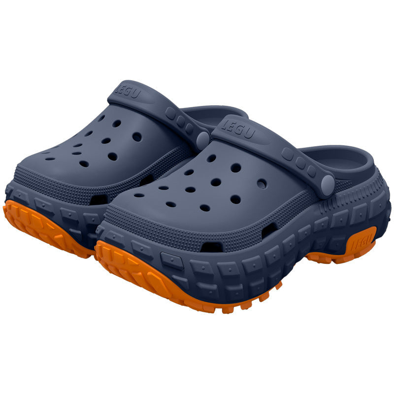 Men's Summer Thick Sole Non-Slip Hole Shoes Fashion Sandals