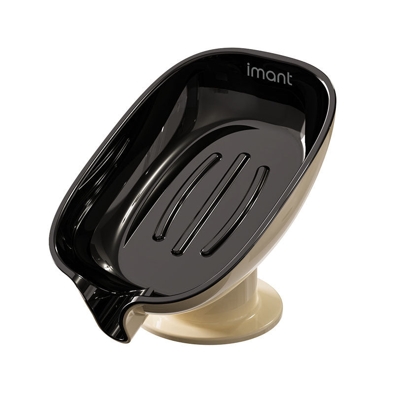 Double-Layer Punch-Free Suction Cup Soap Box Rack