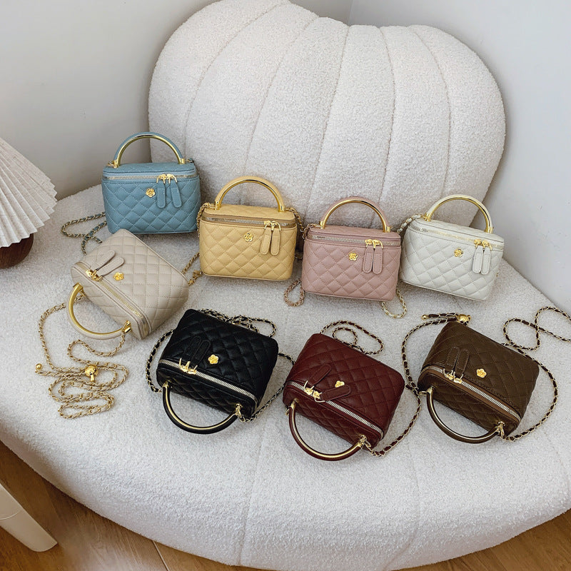 Rhombus Chain Box Crossbody Shoulder Bag