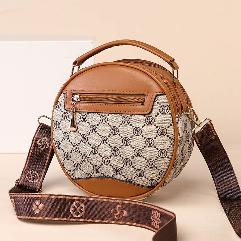 Retro Old Flower Bucket Bag – Cylinder Style Charm