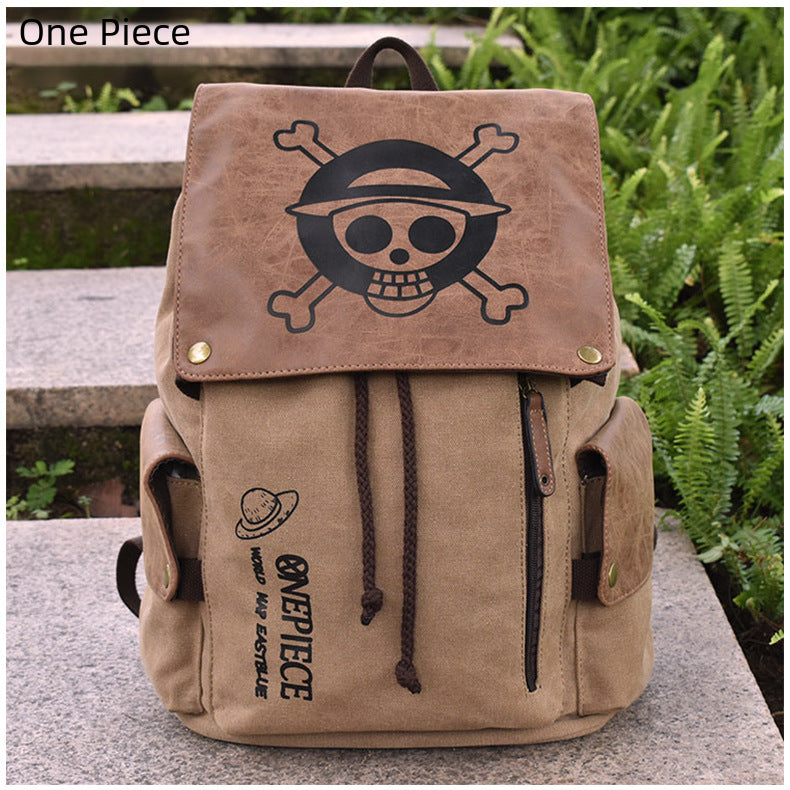 Anime Canvas Backpack – One Piece, Naruto & More