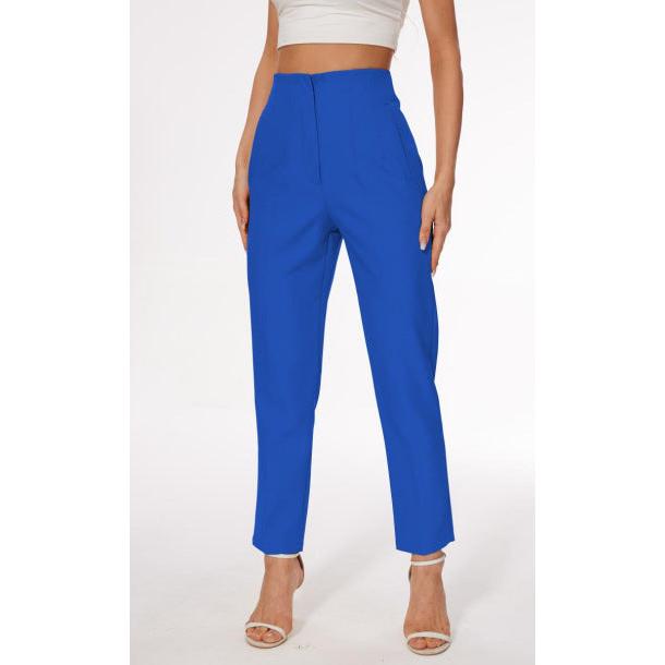 STOCK-High-Waist Casual Trousers