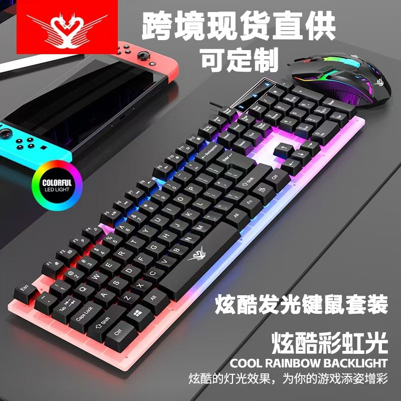 Wired Keyboard Mouse Set for Gaming & Office