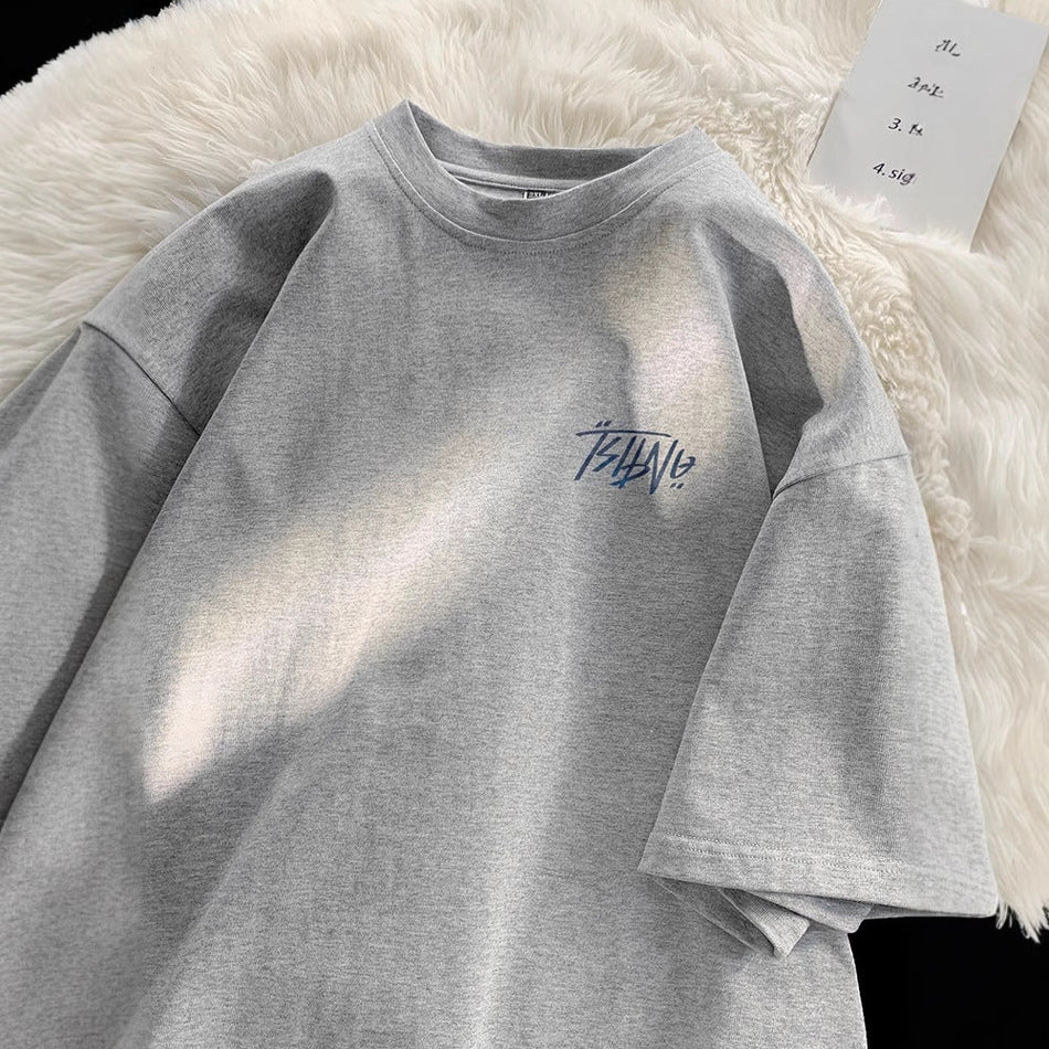 Japanese Heavy Short Sleeve T-Shirt – Cityboy Grey Loose Fit