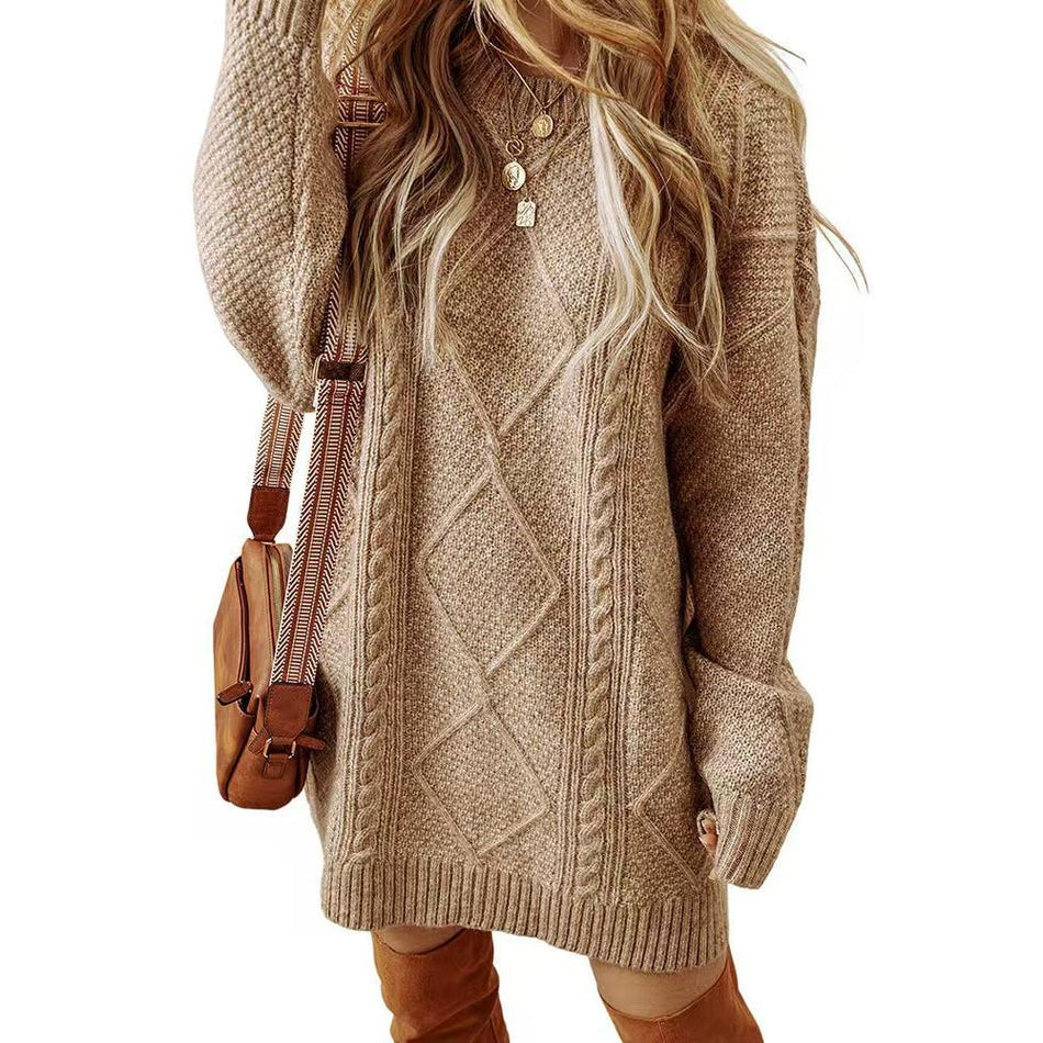 Women’s Loose Lazy Style Sweater Dress 2026