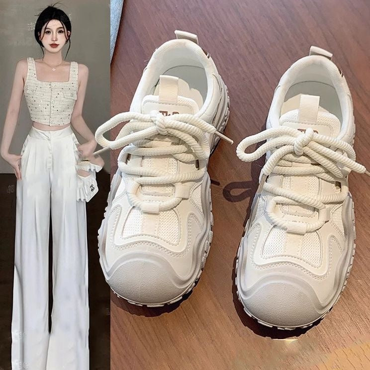 Lightweight White Sports Shoes for Women – Breathable Fit