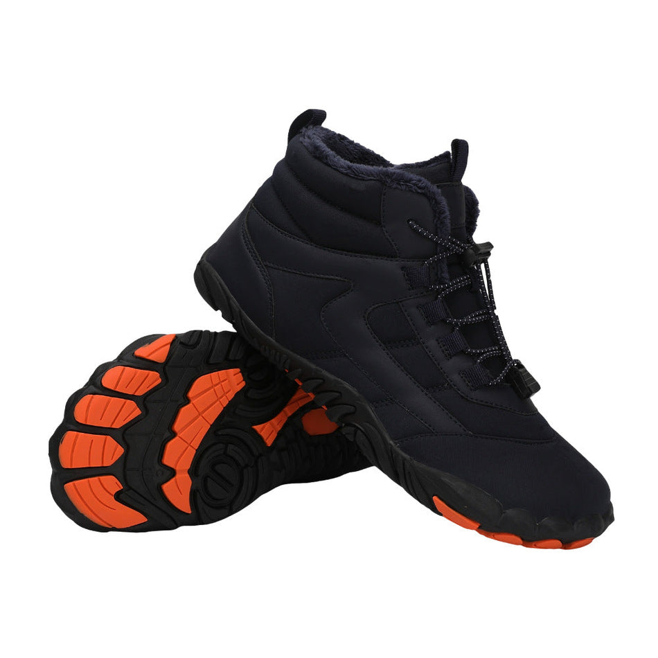 New Five-Finger Cotton Shoes Men & Women Waterproof Snow Boots