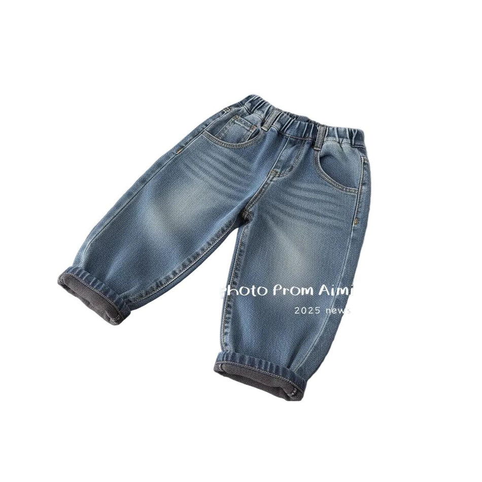 Boys Korean-Style Soft Denim Pants