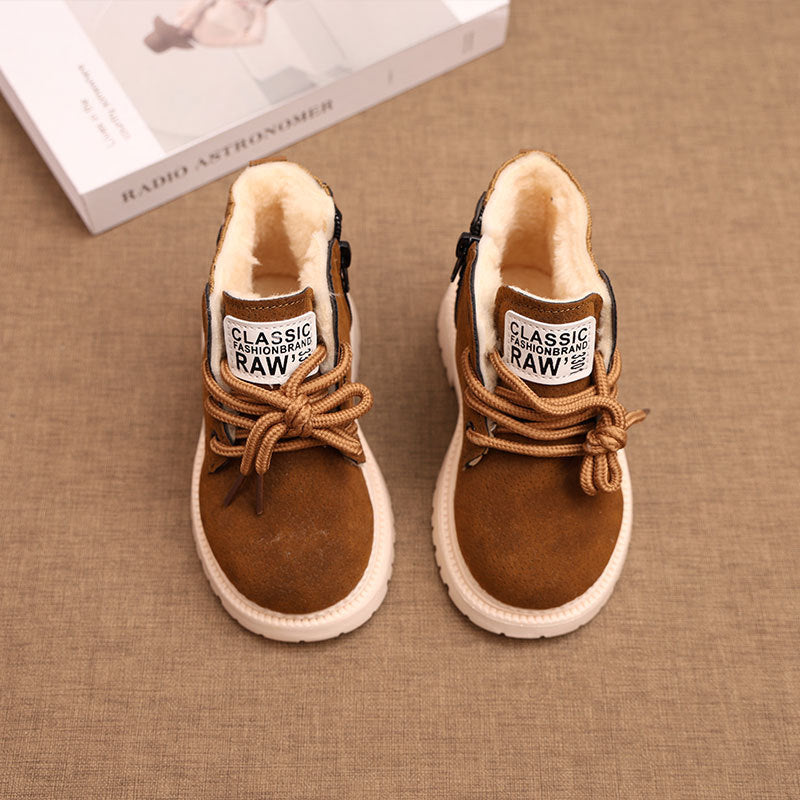 Kids’ Martin Snow Boots – Warm Retro Winter Shoes