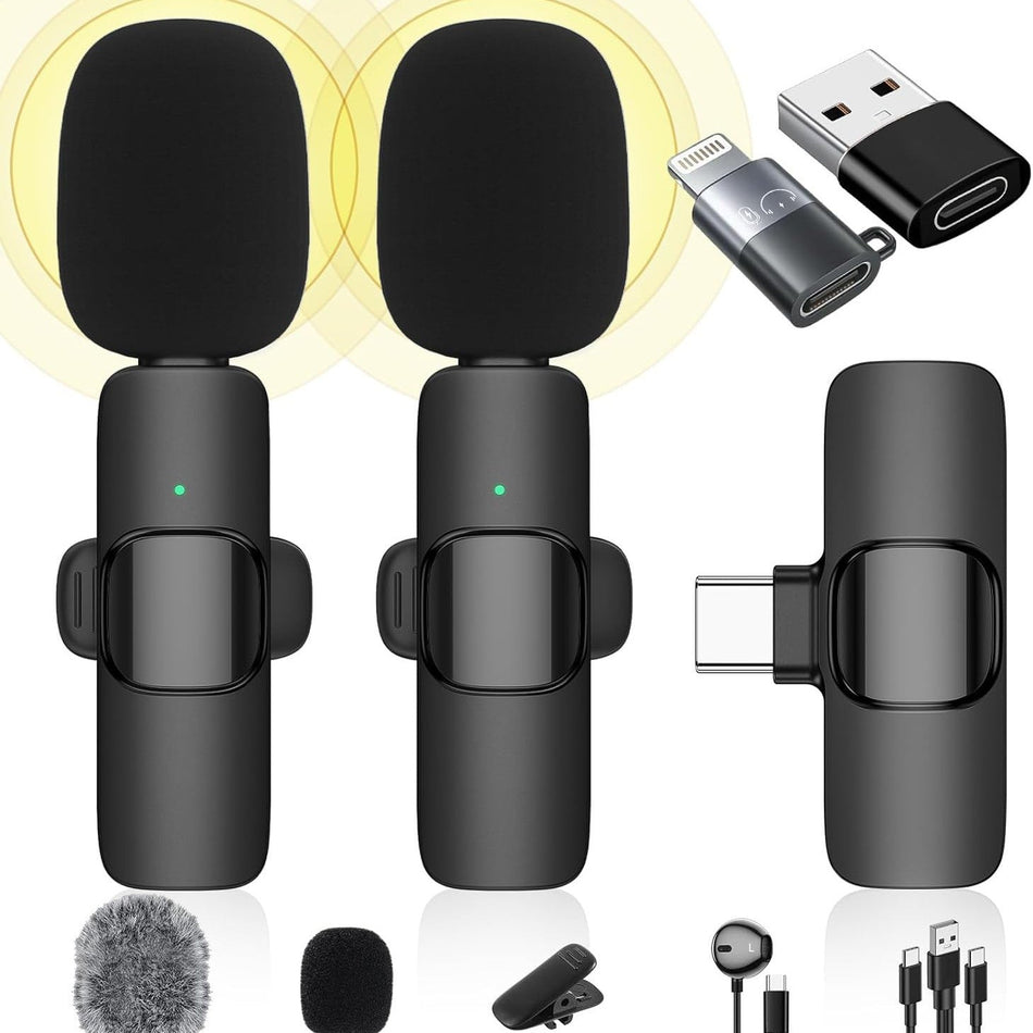 K9 Wireless Collar Clip Microphone for Outdoor Vlogging