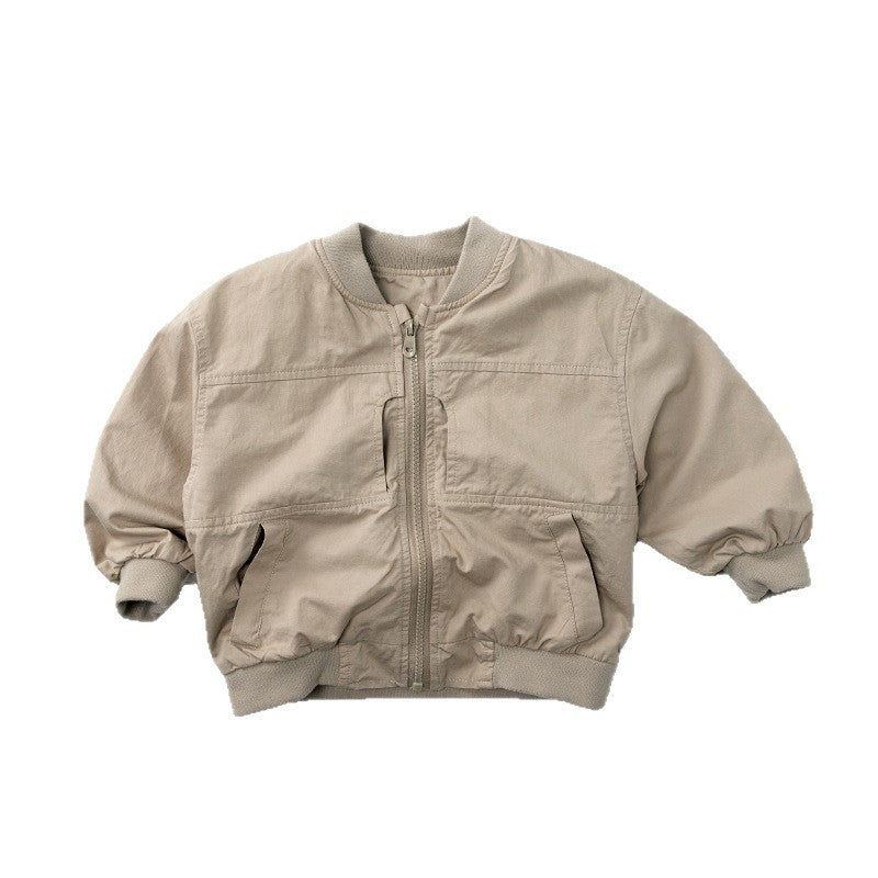 Kids Korean Style Autumn Parka Jacket 2026