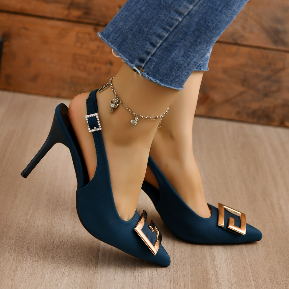 Black Suede Stiletto Heels – Plus Size Party & Banquet