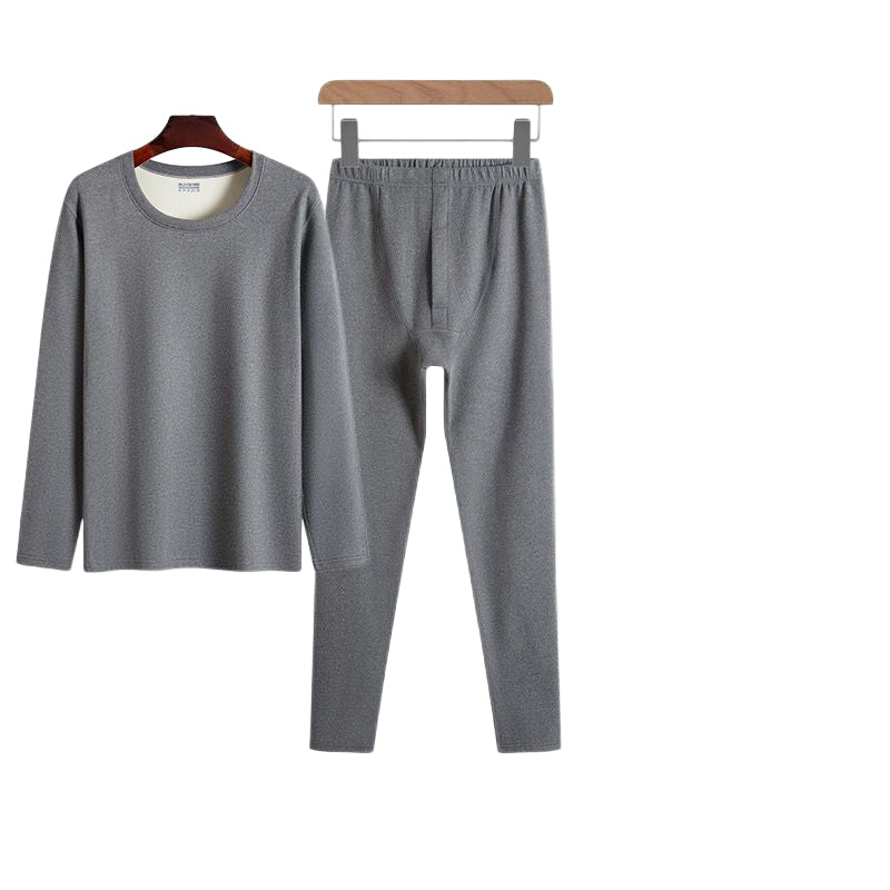 Men’s Double-Sided Velvet Thermal Suit | Fleece-Lined Base Layer