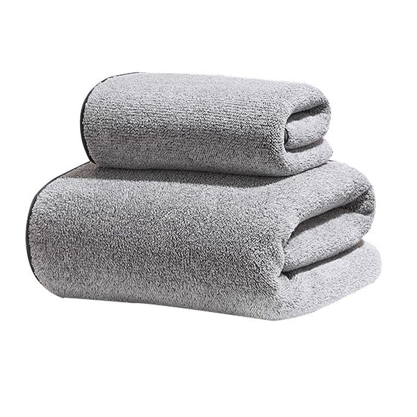 STOCK-Men’s Bamboo Charcoal Bath Towel – Antibacterial &