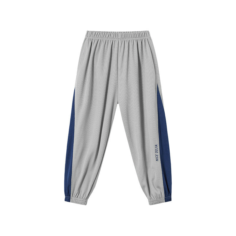 Boys’ 2025 Summer Mesh Breathable Jogger Pants