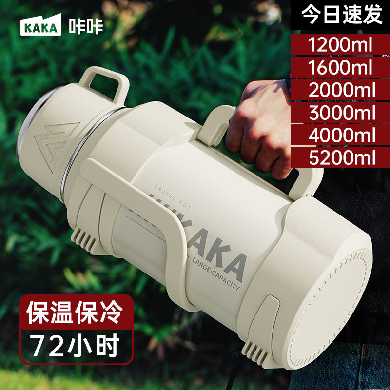 316 Stainless Steel Large Capacity Outdoor Thermos Kettle