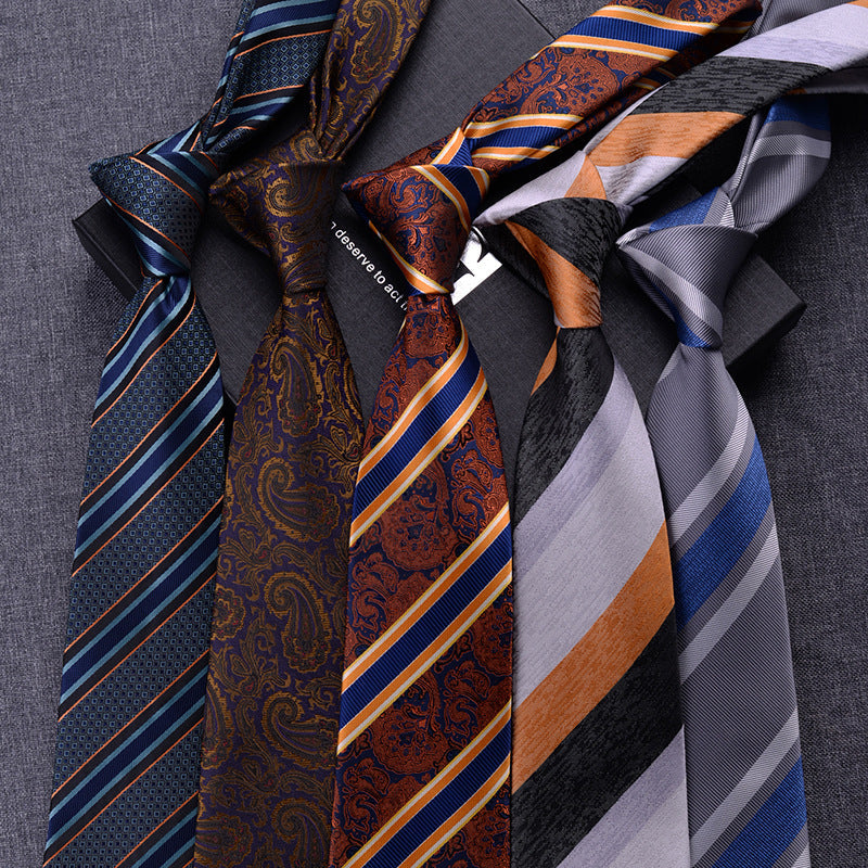 Men’s Striped Tie – British Style Business Dress Accessory