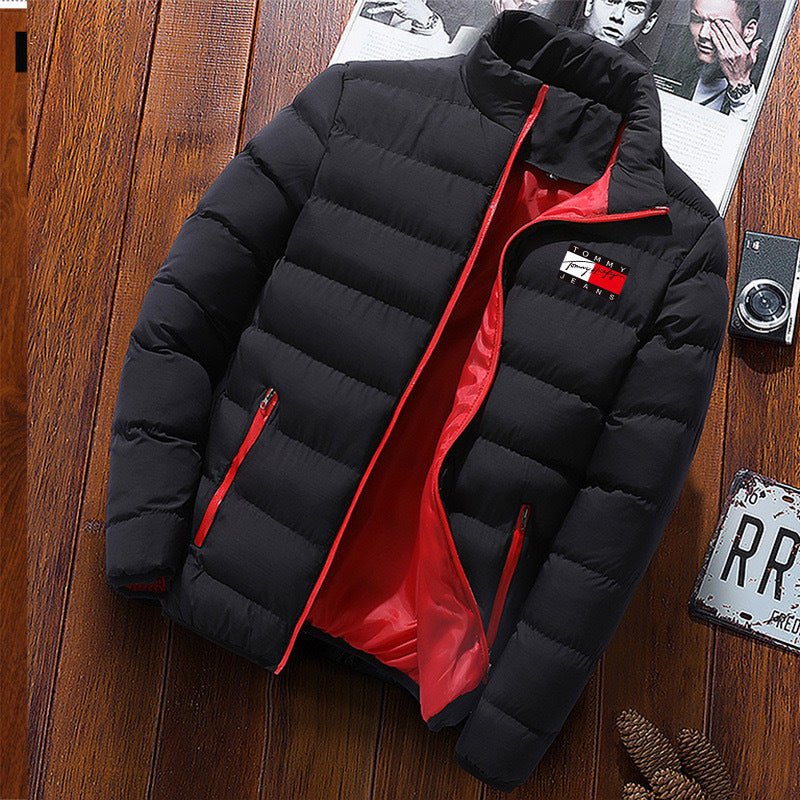 STOCK-Men’s  Korean-Style Slim-Fit Cotton-Padded Winter Coat