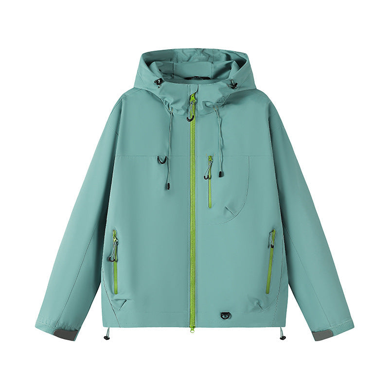 Unisex Dopamine Three-Proof Outdoor Hooded Jacket