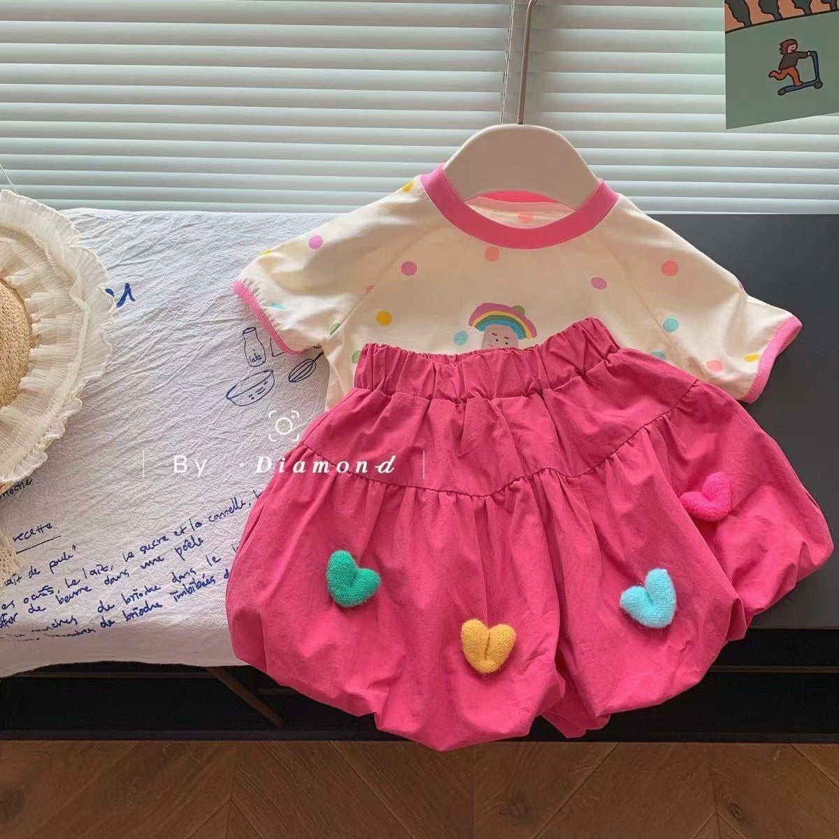 Girls Polka Dot Summer Set – Cute Korean Two-Piece – Outfit Sets – Image 8