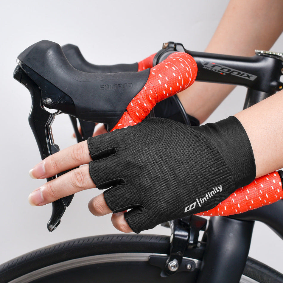 Ice Silk Cycling Gloves – Summer Half-Finger Sun Protection for