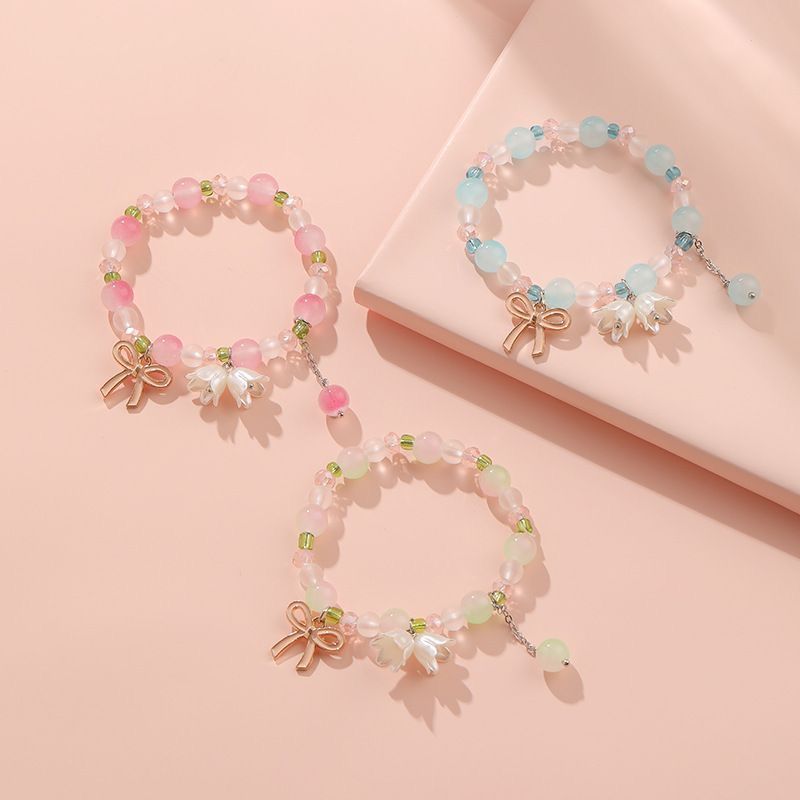 Sweet Orchid Gradient Bracelet – Soft Pastel Vibes