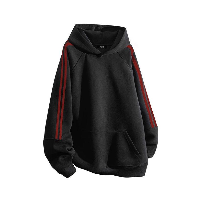 STOCK-Men’s Striped Hoodie - Casual Pullover for