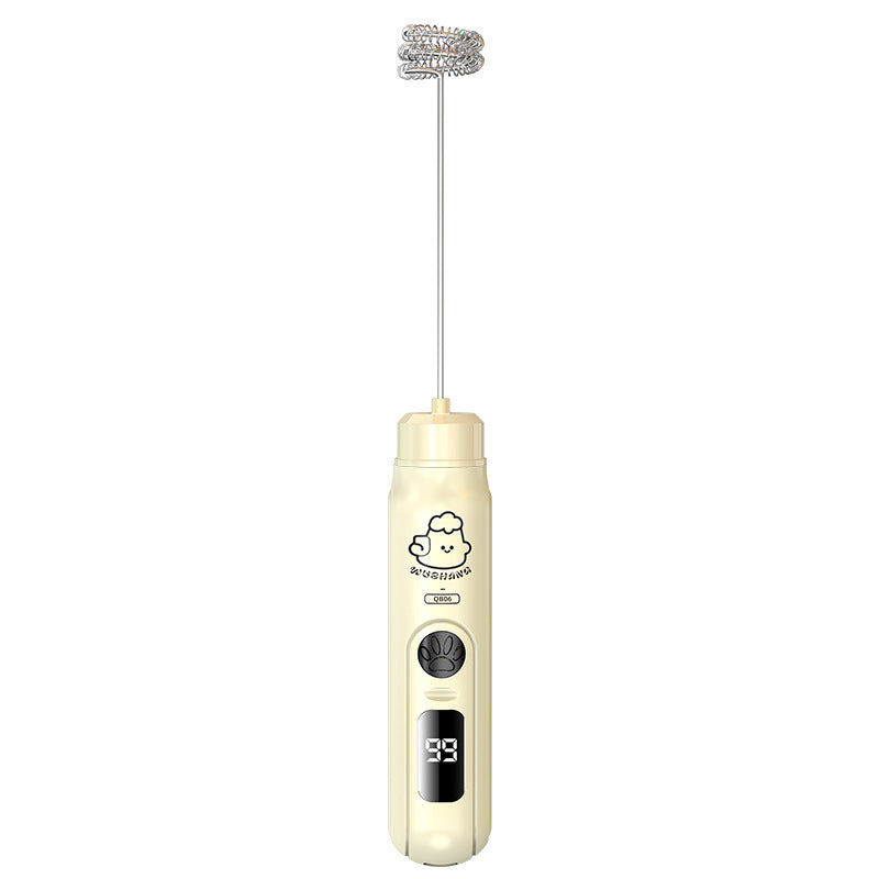 Rechargeable Handheld Electric Milk Frother Cream Mixer Cake