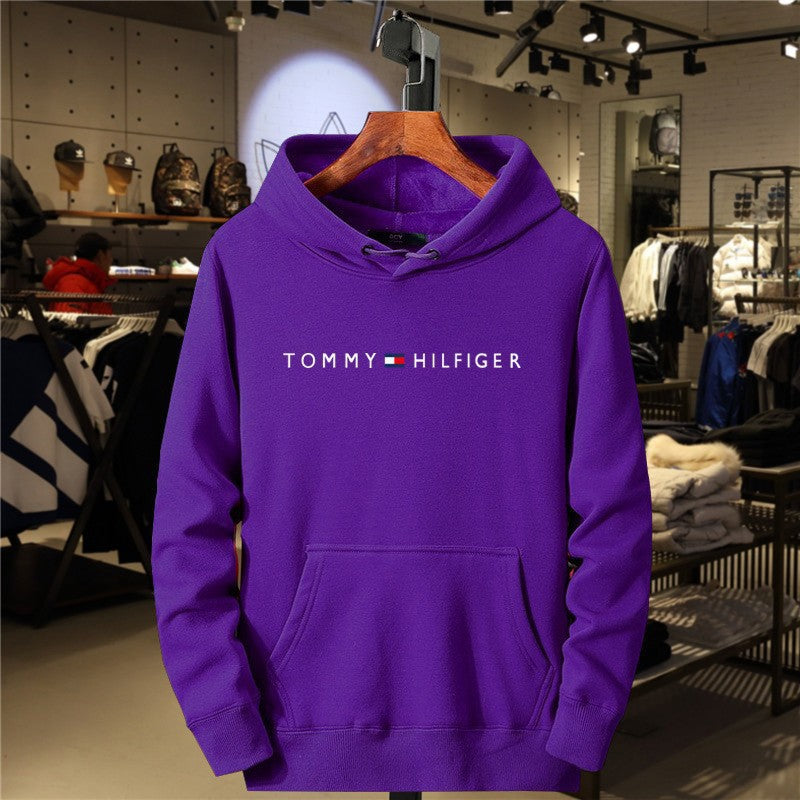 STOCK-Unisex Fleece Hooded Sweatshirt Cross-Border Printed Style