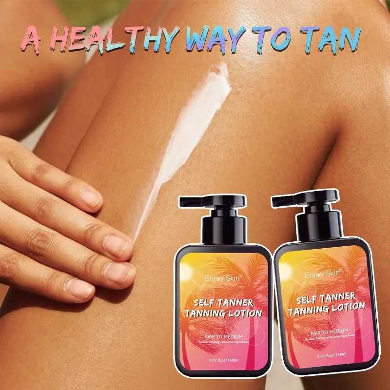 Sun-Free Self-Tanning Lotion – Coconut Essence Indoor Bronzing
