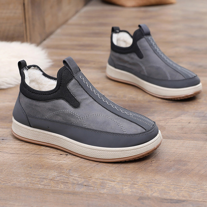 Men’s Waterproof Fleece-Lined Cotton Boots