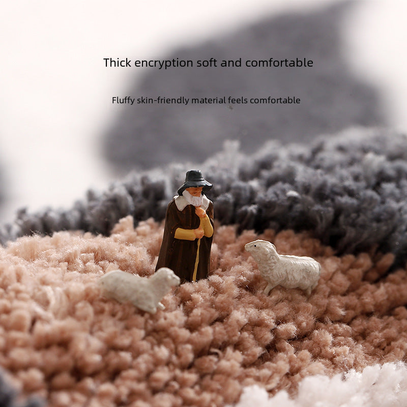 Flocking Non-Slip Absorbent Mat for Home