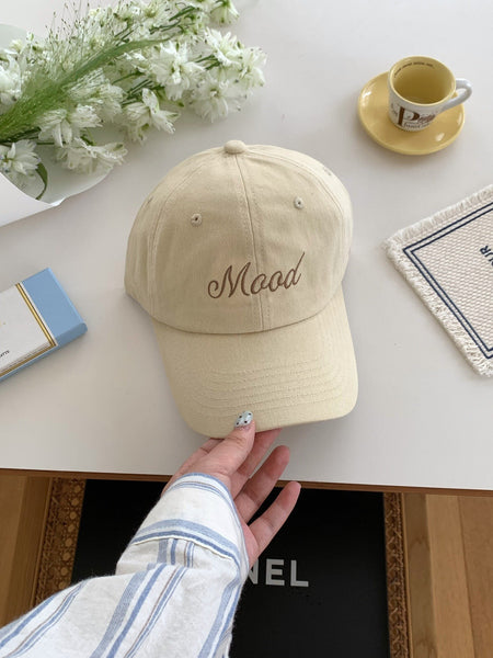 Korean style embroidered baseball cap women wide brim duckbill hat