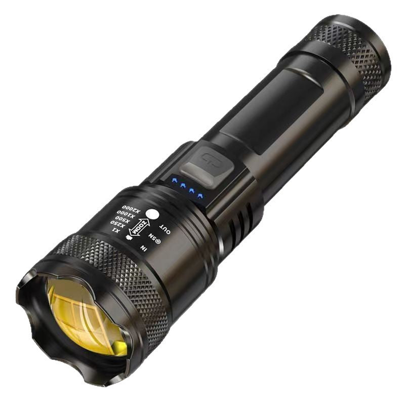 Outdoor Rechargeable Flashlight – Strong Laser & Long-Range