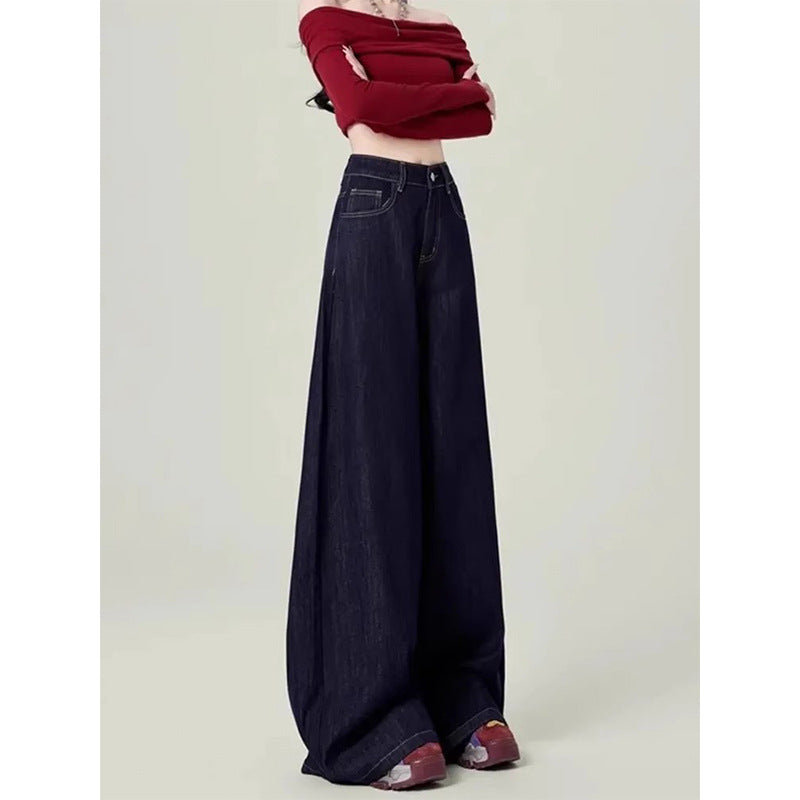 STOCK-Retro American High-Waist Jeans for Women