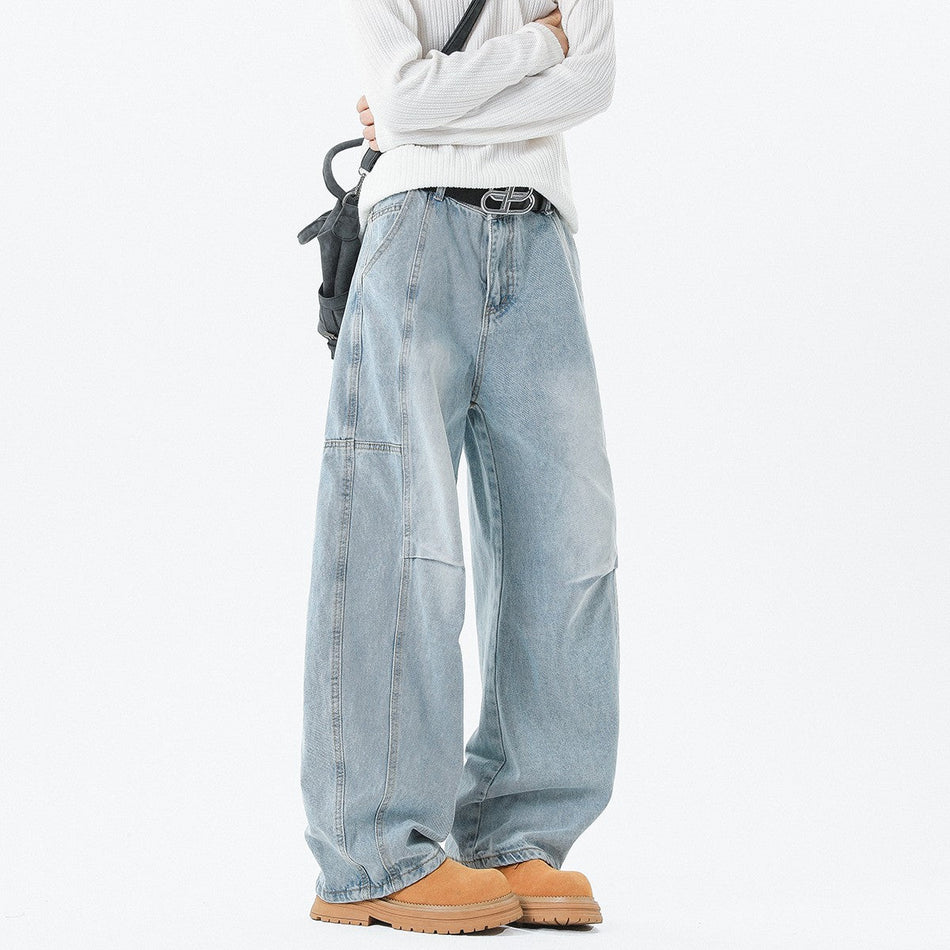 INSTOCK-Men's Gradient Washed Loose Jeans Pants