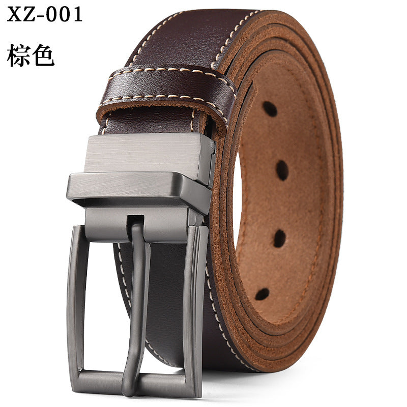 INSTOCK- Pin Buckle Leather Belt – Classic Cowhide Style