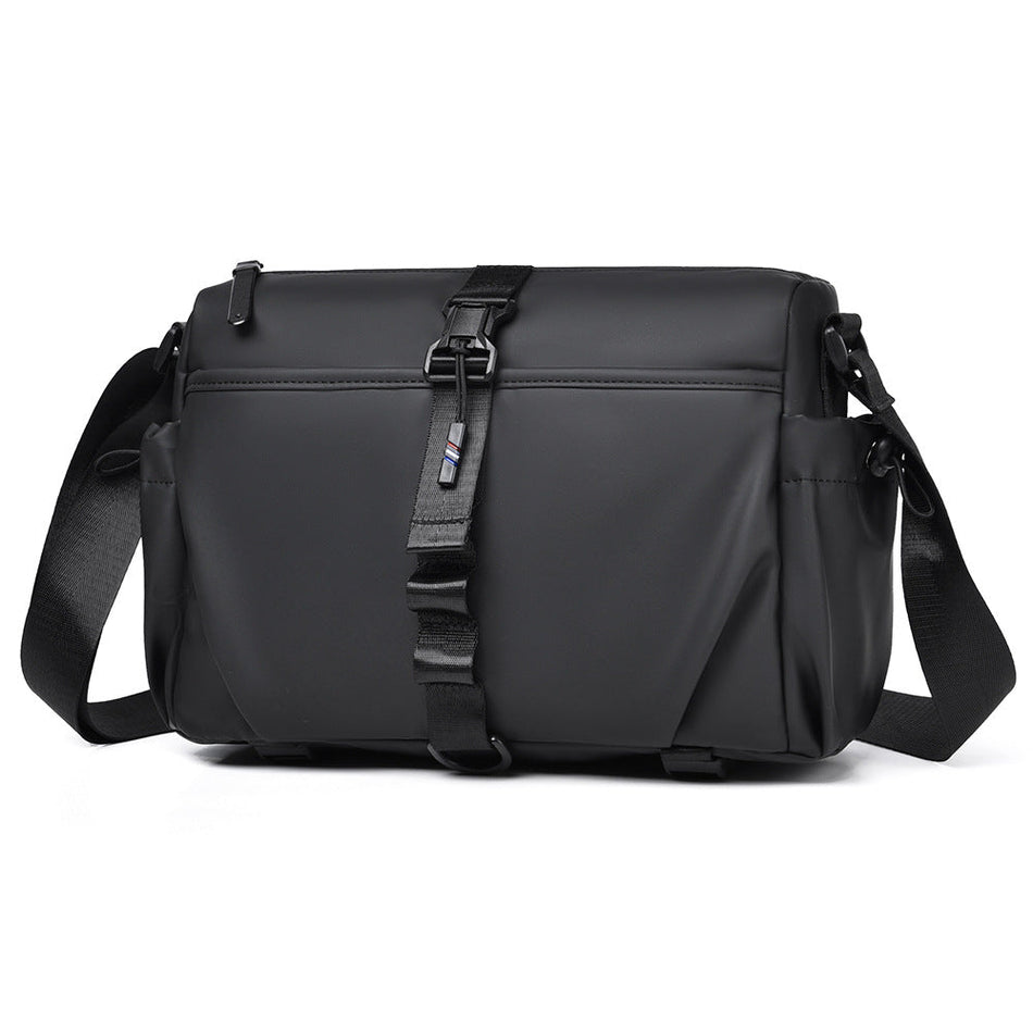 Men's PU Crossbody Bag Large Capacity Casual Travel Shoulder Bag