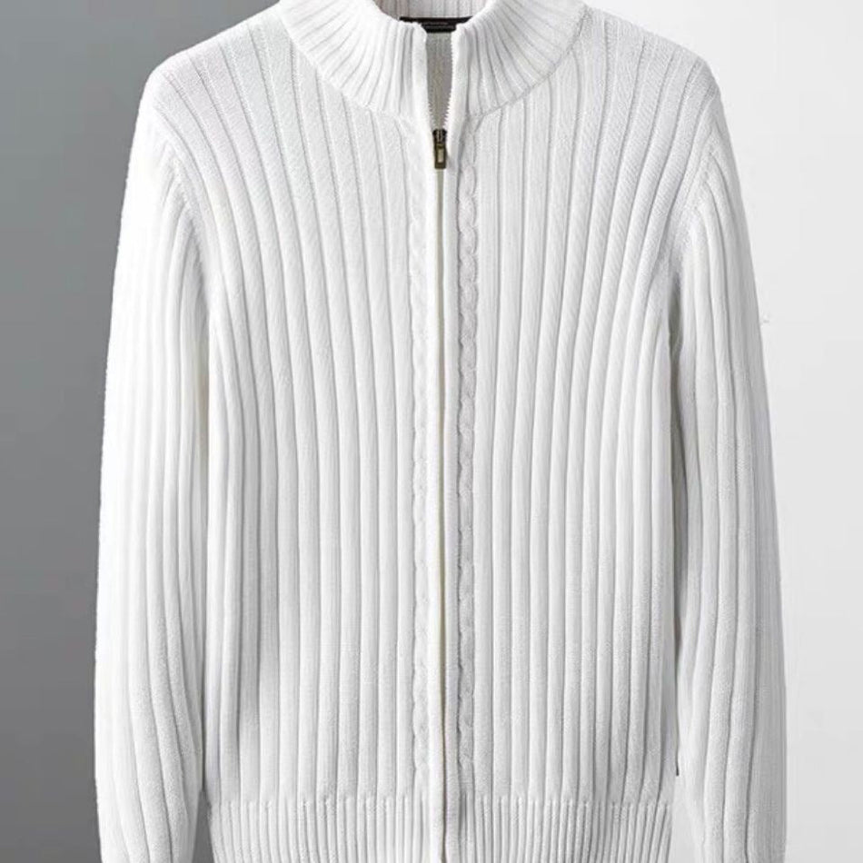 Men’s Korean Style Zipper Knit Cardigan Jacket