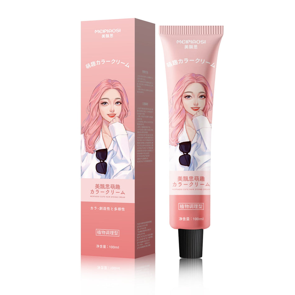 Ammonia-Free Hair Dye – One-Step Gray, Blue, Black, Amber, Copper